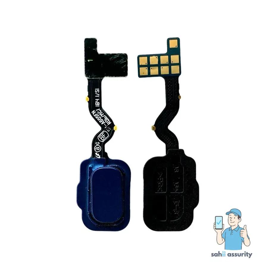 Fingerprint Sensor with Flex Cable for Samsung Galaxy J8 2018 Blue